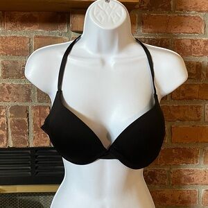 Vince Camuto Black Lace Back Convertible Strap Bra